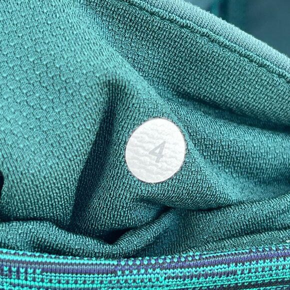 Lululemon Inspire 25" Legging Size 4 Cyber Jungle Hero Blue/Deep Green - Picture 7 of 11